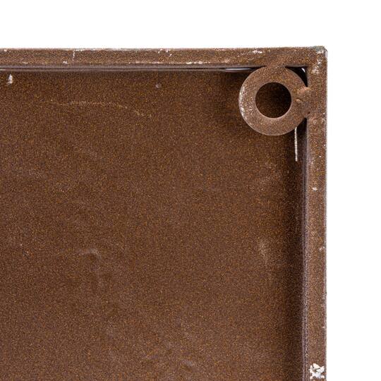 Hello Honey® White Botanical Square Embossed Metal Wall Décor